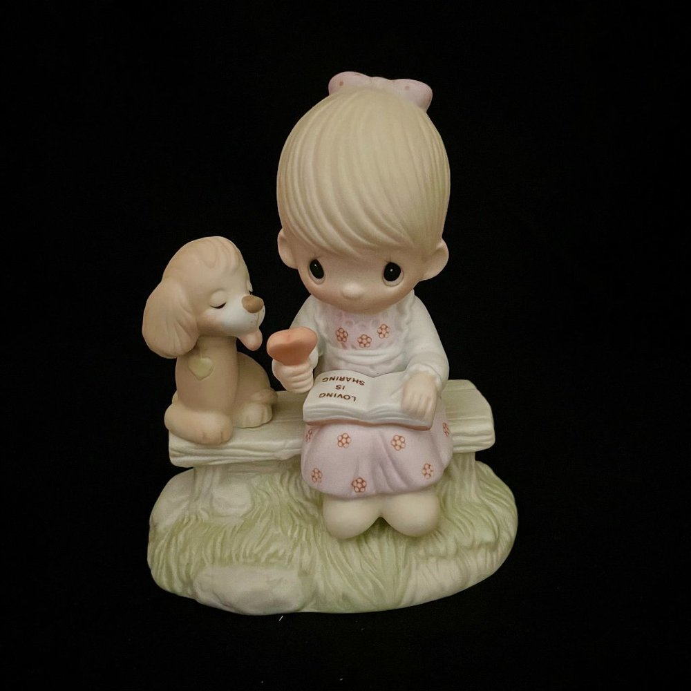 Precious Moments Love is Sharing Porcelain Figurine